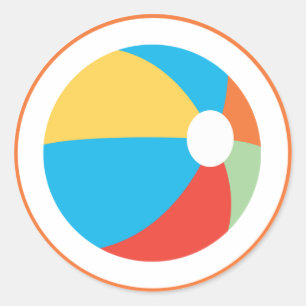 Etiqueta da bola de praia
