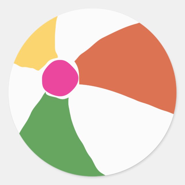 Etiqueta da bola de praia (Frente)