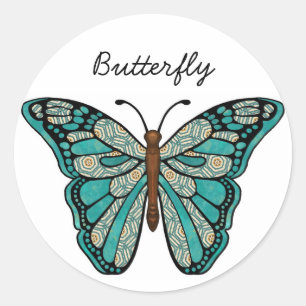 Etiqueta da borboleta
