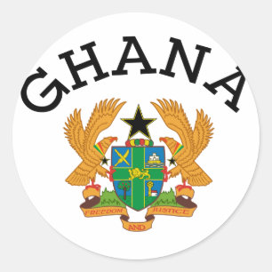 Etiqueta da brasão de Ghana
