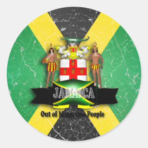 Etiqueta da brasão de Jamaica