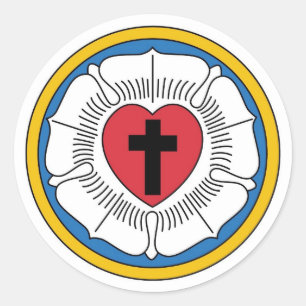 Etiqueta da brasão do Lutheran