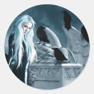 Etiqueta da bruxa do corvo