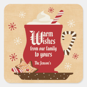 Etiqueta da caneca do feriado