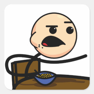 Etiqueta da cara do cereal