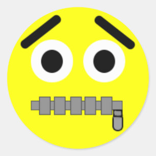 Etiqueta da cara do Zipper