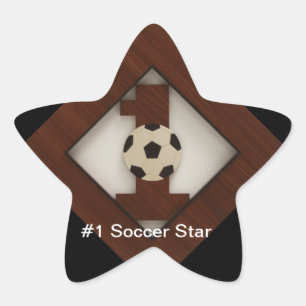 Etiqueta da estrela de futebol do diamante #1