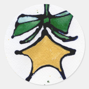 Etiqueta da estrela do Natal