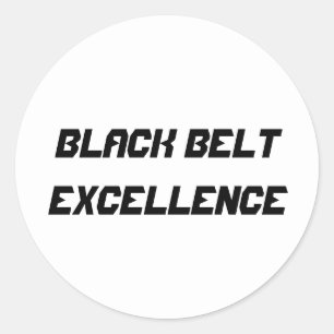 Etiqueta da excelência do cinturão negro