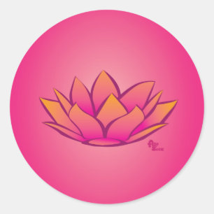 Etiqueta da flor de Lotus