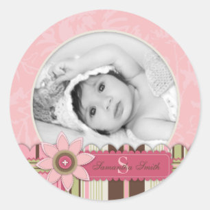 Etiqueta da foto da menina de G