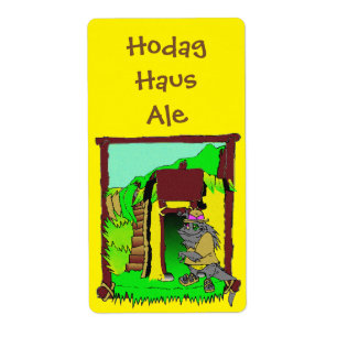 Etiqueta da garrafa de cerveja da fermentação Ho