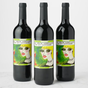 Etiqueta da garrafa de vinho