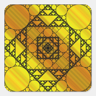 Etiqueta da geometria do Fractal
