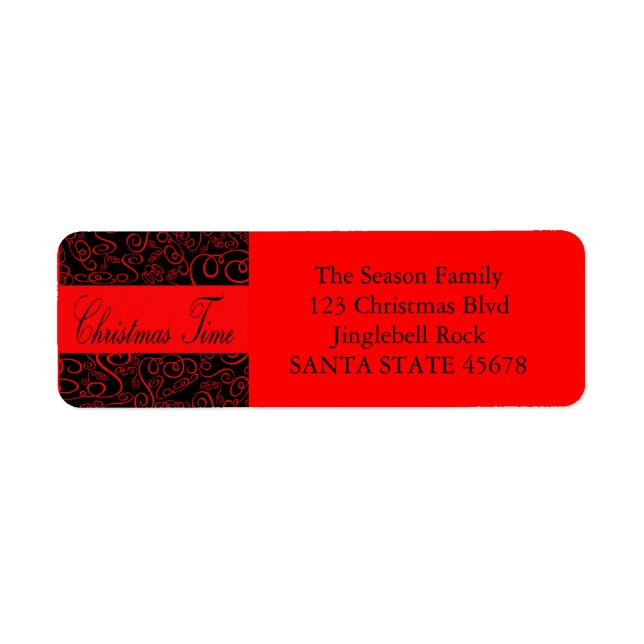 etiqueta da Hora de Natal (Frente)