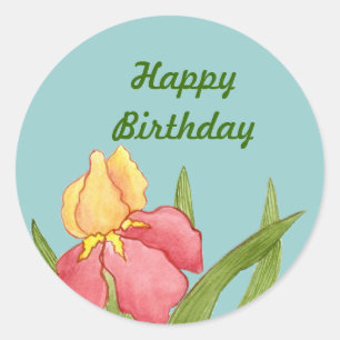 Etiqueta da íris do aniversário