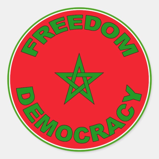 Etiqueta da liberdade de Marrocos (Frente)