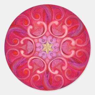 Etiqueta da mandala da paixão