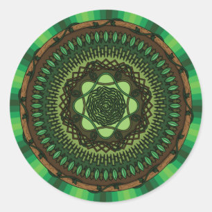 Etiqueta da mandala da terra