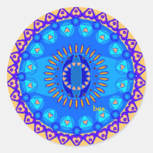 Etiqueta da mandala do amor