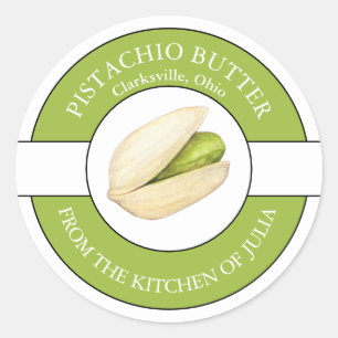 Etiqueta da Manteiga do Pistachio