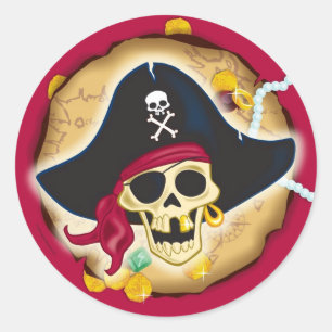 Etiqueta da moeda do pirata
