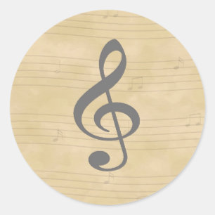 Etiqueta da música do vintage