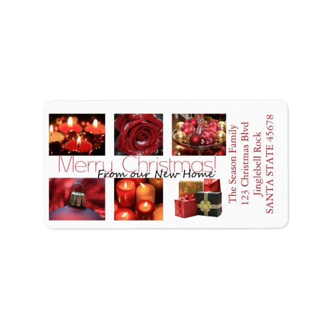 Etiqueta Da nossa nova colagem do Home Winter (Frente)