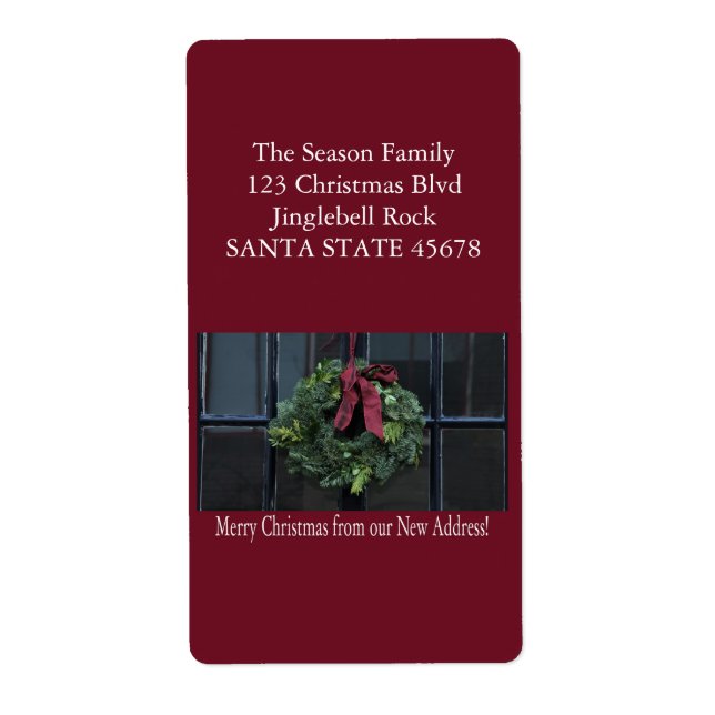 Etiqueta Da nossa nova Terra de Natal (Frente)