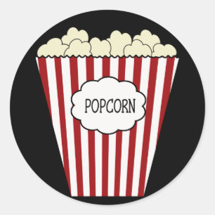 Etiqueta da pipoca do cinema do KRW