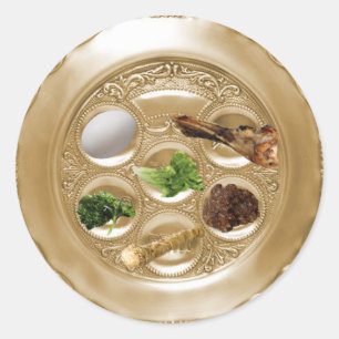 Etiqueta da placa de Seder