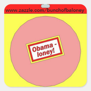 Etiqueta da promoção de Obamaloney