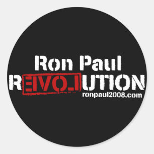 Etiqueta da revolução de Ron Paul