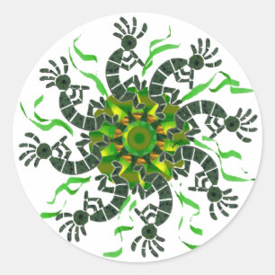 Etiqueta da roda de Kokopelli