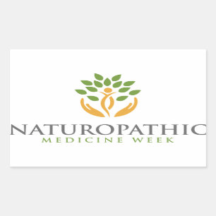 Etiqueta da semana da medicina de Naturopathic