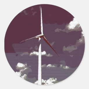 Etiqueta da turbina eólica