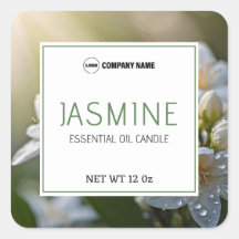 Etiqueta da Vela de odor Jasmin