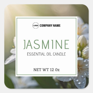 Etiqueta da Vela de odor Jasmin
