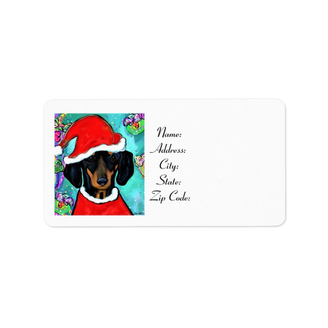 ETIQUETA DACHSHUND (Frente)