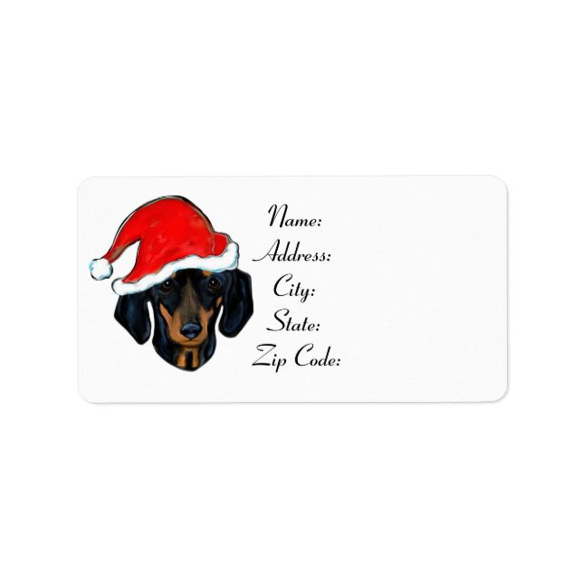 ETIQUETA DACHSHUND (Frente)