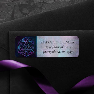 Etiqueta Dados de RPG   Endereço do Jogador de Mesa de Fant