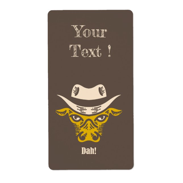 Etiqueta Dah! (Frente)