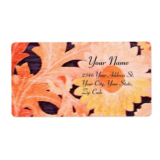 Etiqueta DAISY, castanho vermelho (Frente)