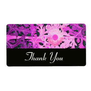 Etiqueta DAISY, roxo violeta preto