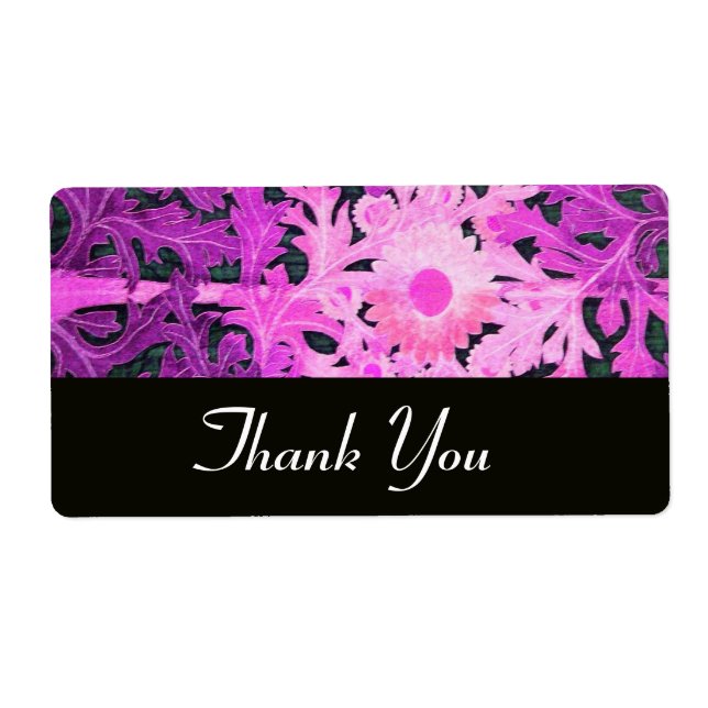 Etiqueta DAISY, roxo violeta preto (Frente)