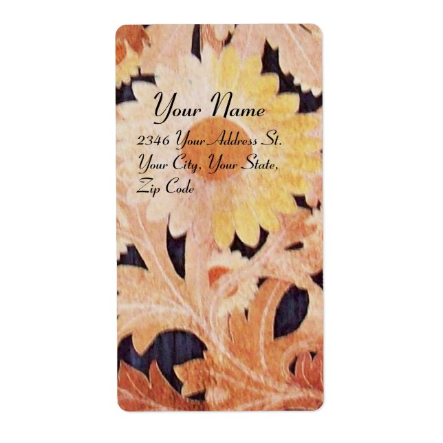 Etiqueta DAISY , white brown black (Frente)