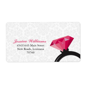 Etiqueta Damask Bling