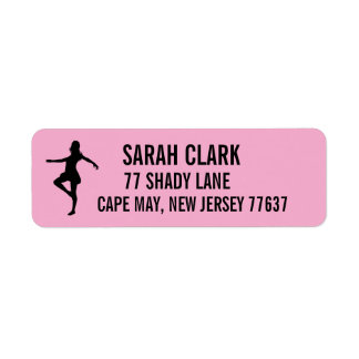 Etiqueta Dancer Girl Return Address Labels