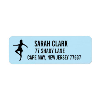 Etiqueta Dancer Girl Return Address Labels