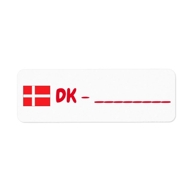 Etiqueta Danemark (Frente)
